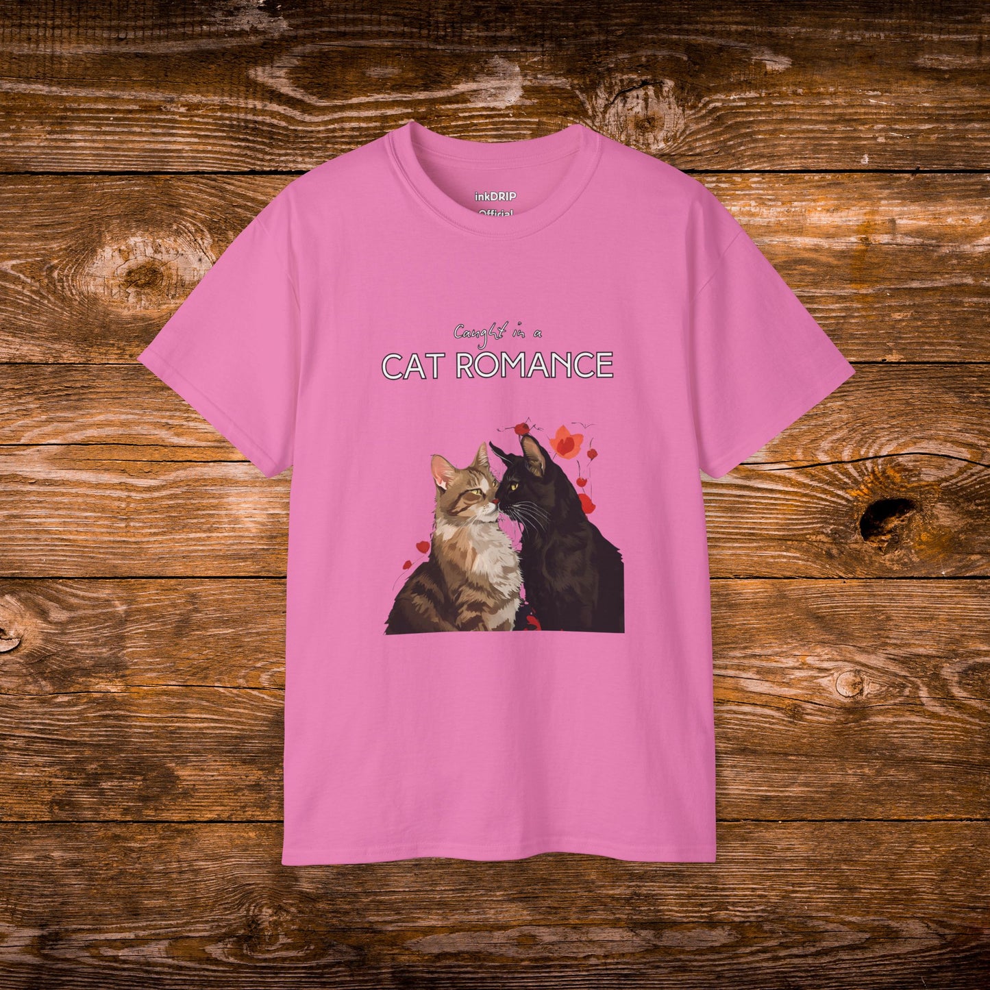 "Caught in a Cat Romance" - Parody T-Shirt for Women