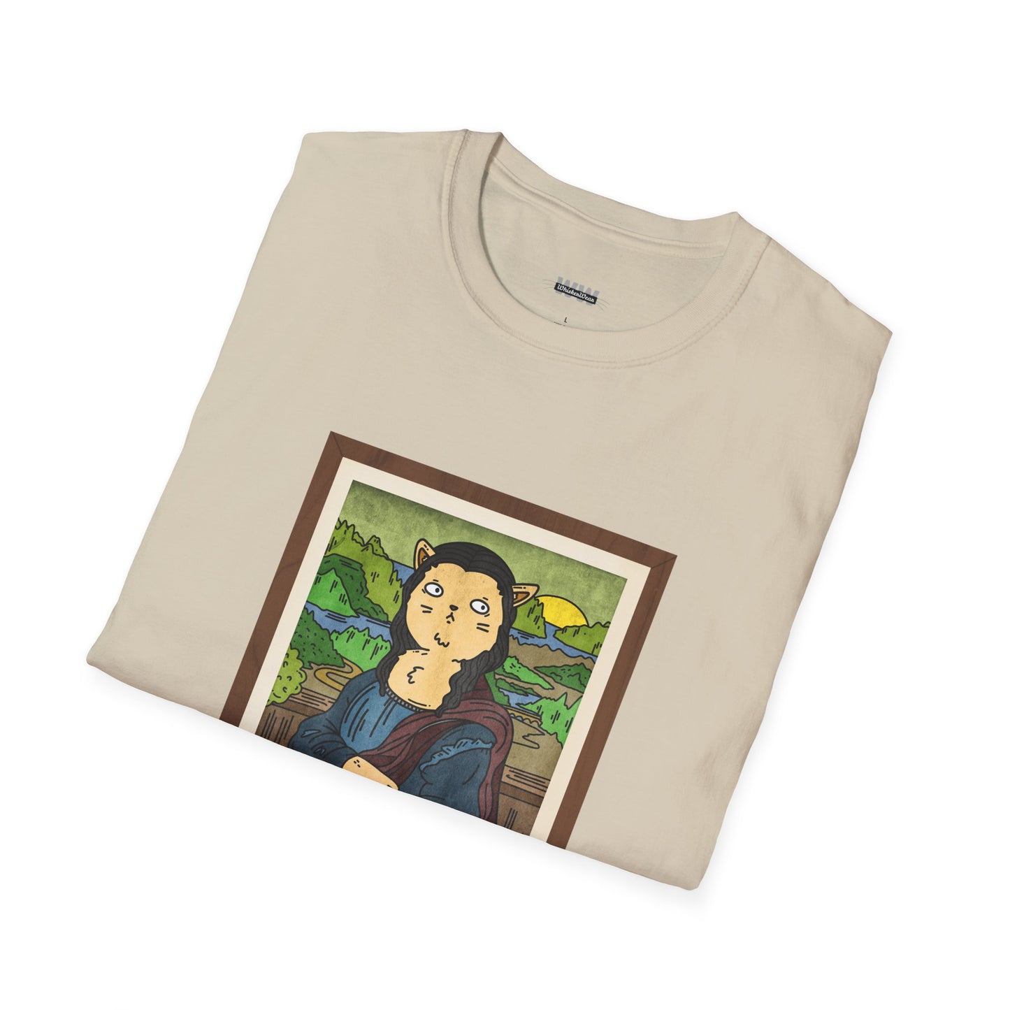Meowna Lisa Unisex T-Shirt (Bright Colors)