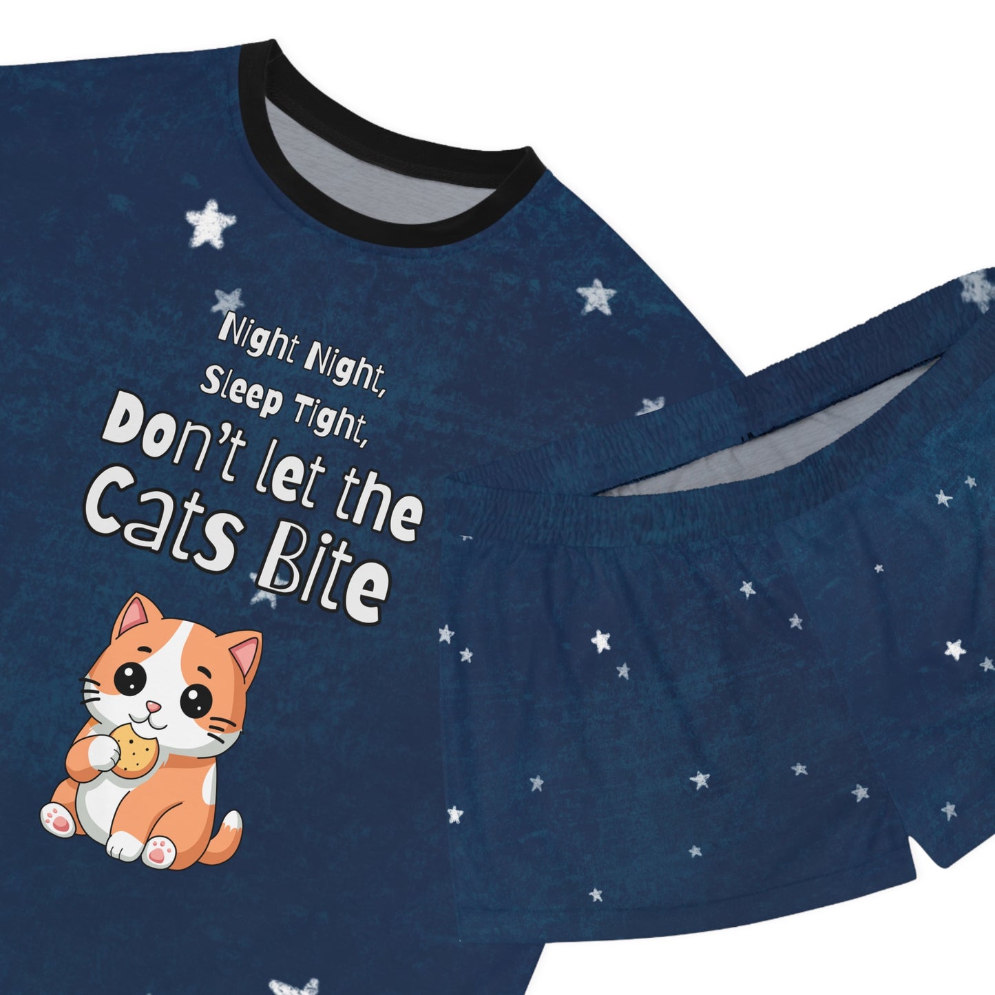 "Don't Let the Cat Bite" Cozy Women's Pajama Set