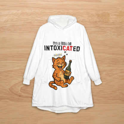 "IntoxiCATed" Funny Hooded Blanket