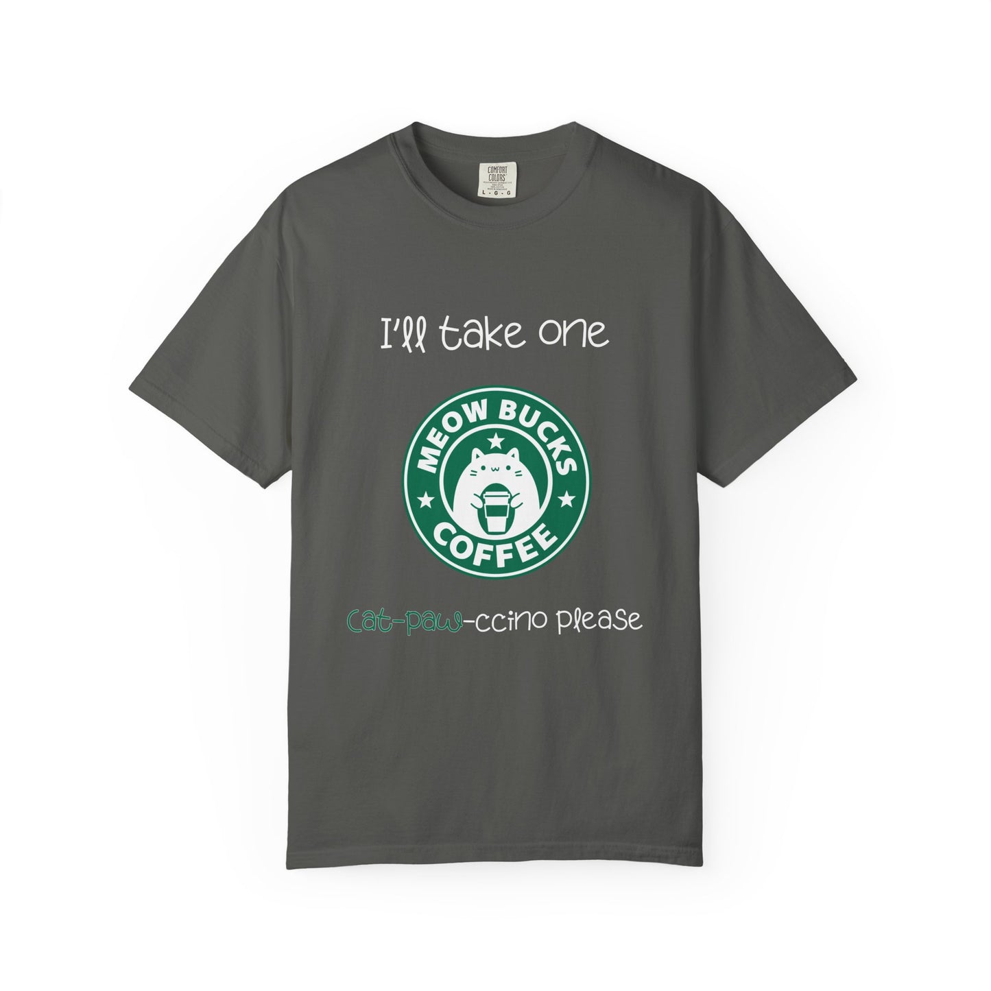 Meowbucks Coffee Men's/Unisex Cat T-Shirt