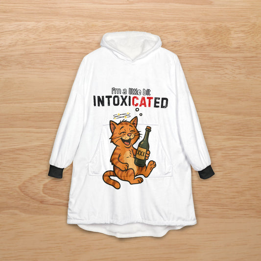 "IntoxiCATed" Funny Hooded Blanket