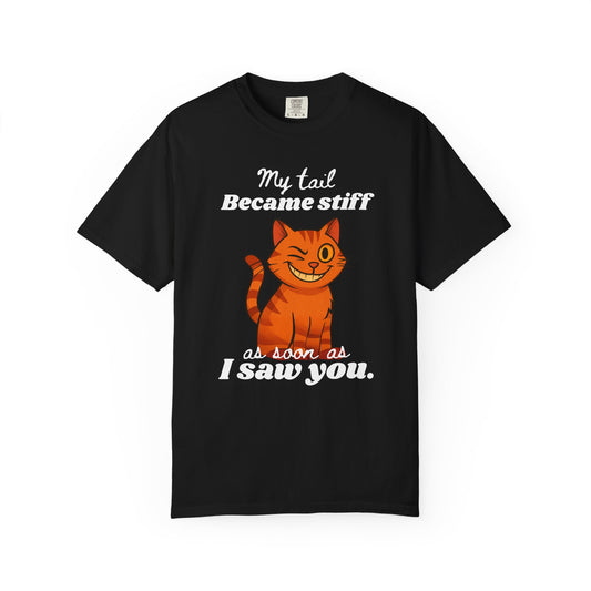 "Stiff Tail" Bold & Edgy Cat T-Shirt