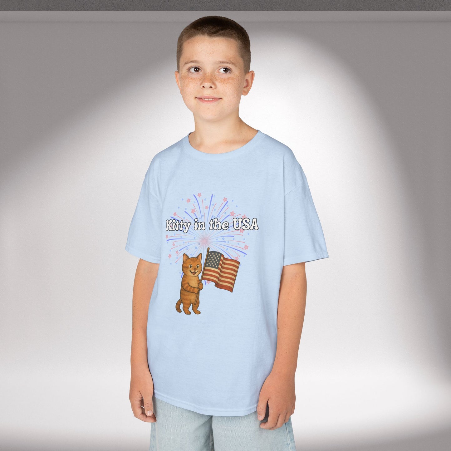 "Kitty in the USA" - Kids Tee