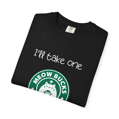 Meowbucks Coffee Men's/Unisex Cat T-Shirt