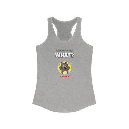 Lesbians Eat What?! Women's Edgy Tank Top