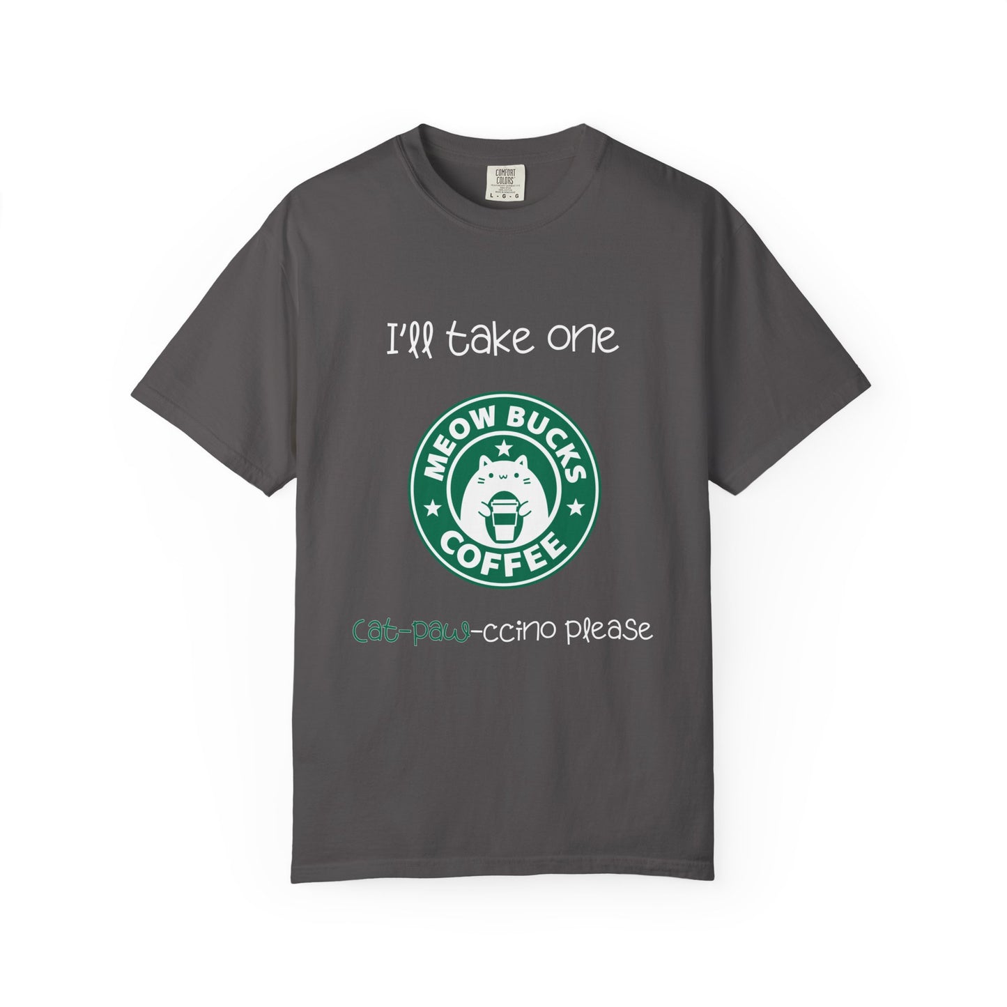 Meowbucks Coffee Men's/Unisex Cat T-Shirt