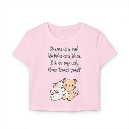 I Love My Cat - Women's Baby Tee