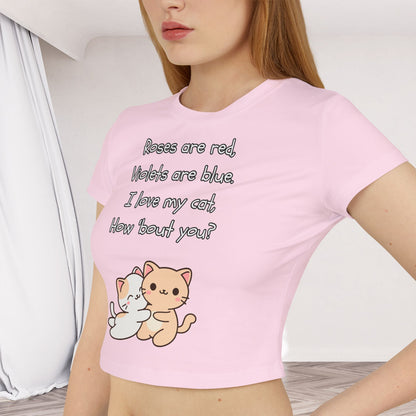 I Love My Cat - Women's Baby Tee