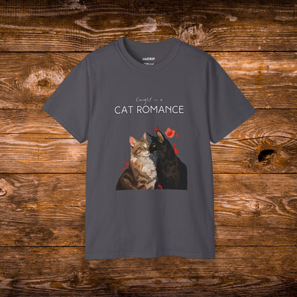 "Caught in a Cat Romance" - Parody T-Shirt for Women