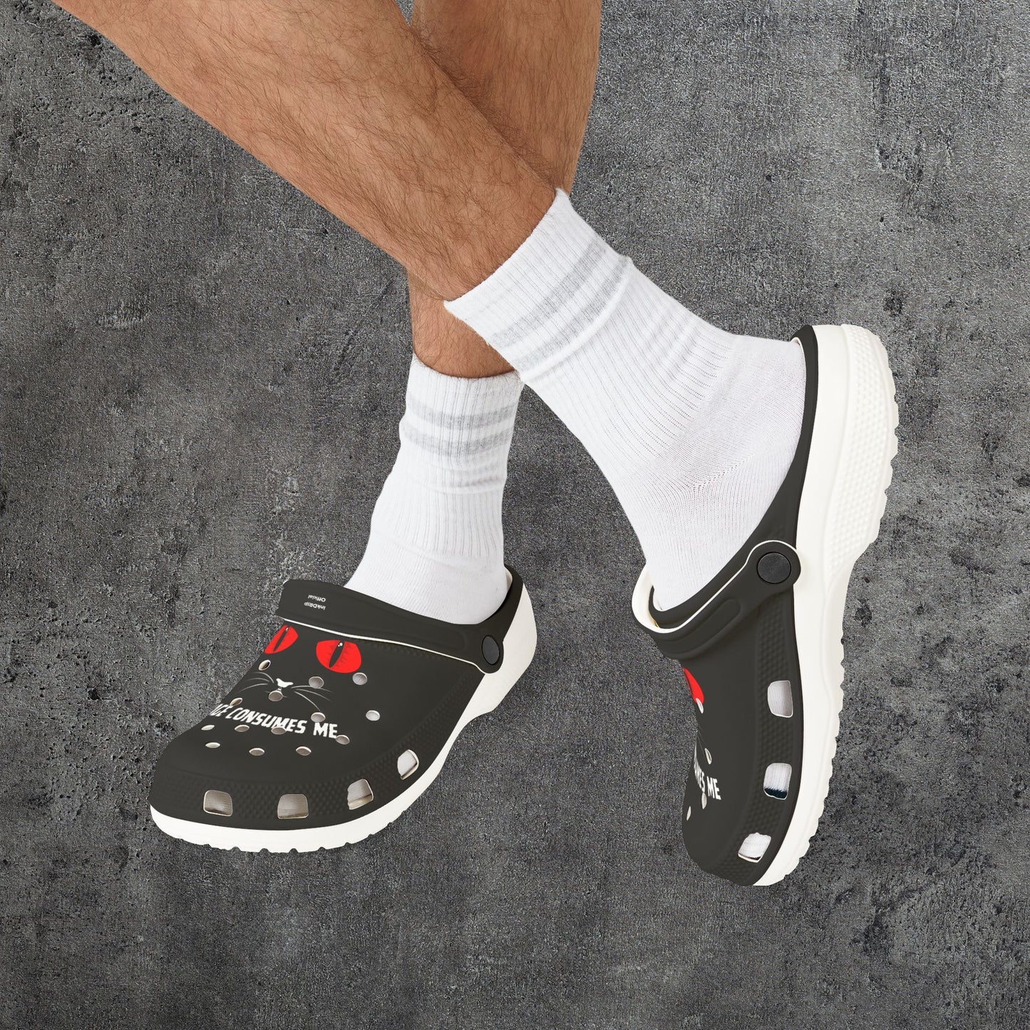 "Rage Consumes Me" - Comfy Foam Clogs