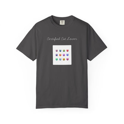 Certified Cat Lover Funny Men's/Unisex Tee