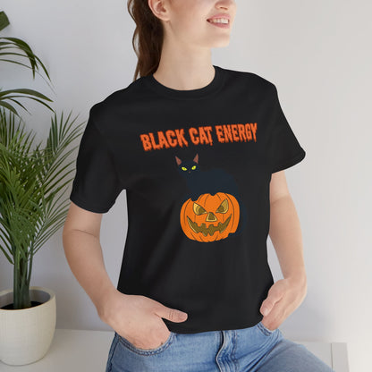 Black Cat Energy Halloween Unisex Shirt