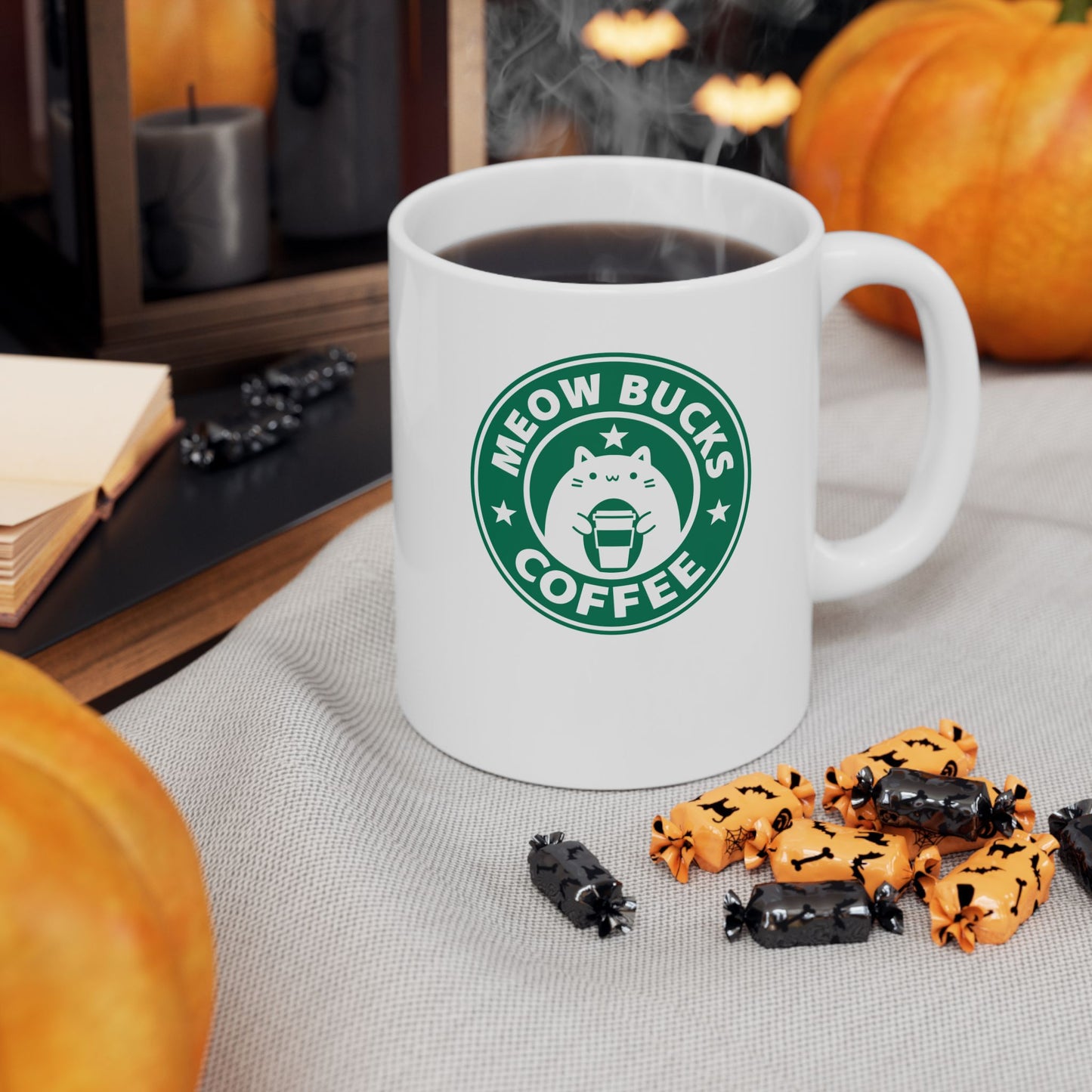 'Meowbucks Coffee' Coffee Mug