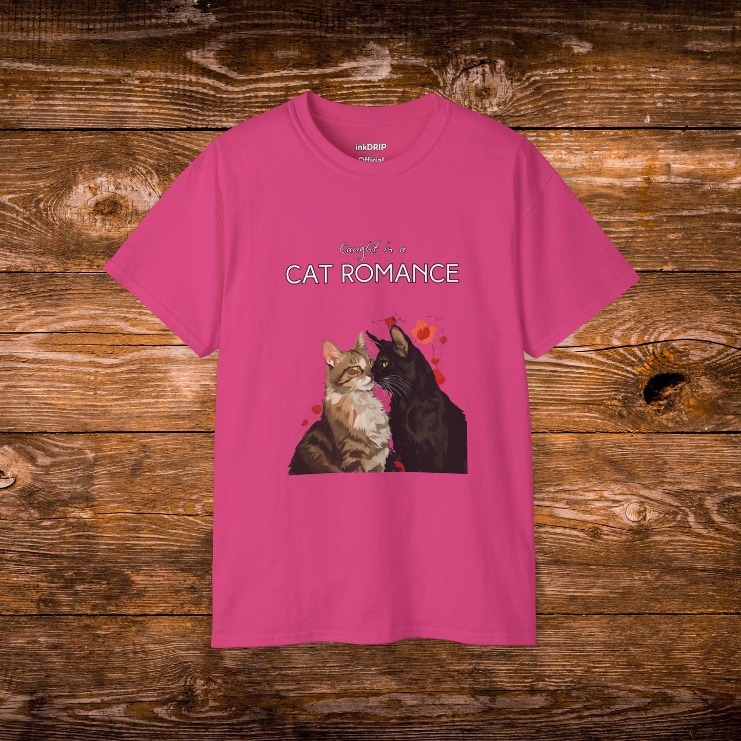 "Caught in a Cat Romance" - Parody T-Shirt for Women