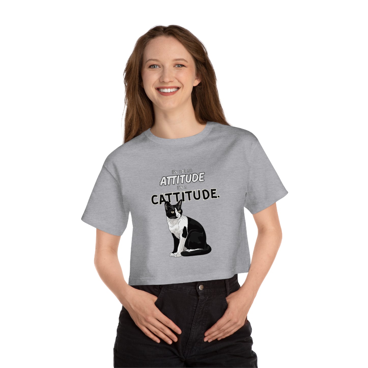 All About the Cattitude - Women's Crop Top