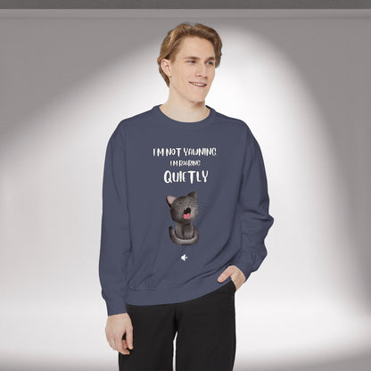 "Roaring Quietly" Cozy Cat Sweatshirt