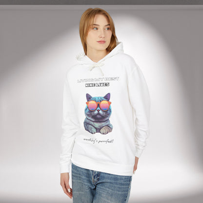 "Living My Best 9 Lives" Funny Hoodie