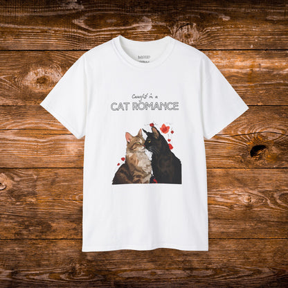 "Caught in a Cat Romance" - Parody T-Shirt for Women