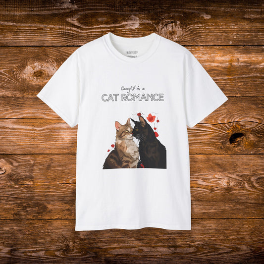 "Caught in a Cat Romance" - Parody T-Shirt for Women