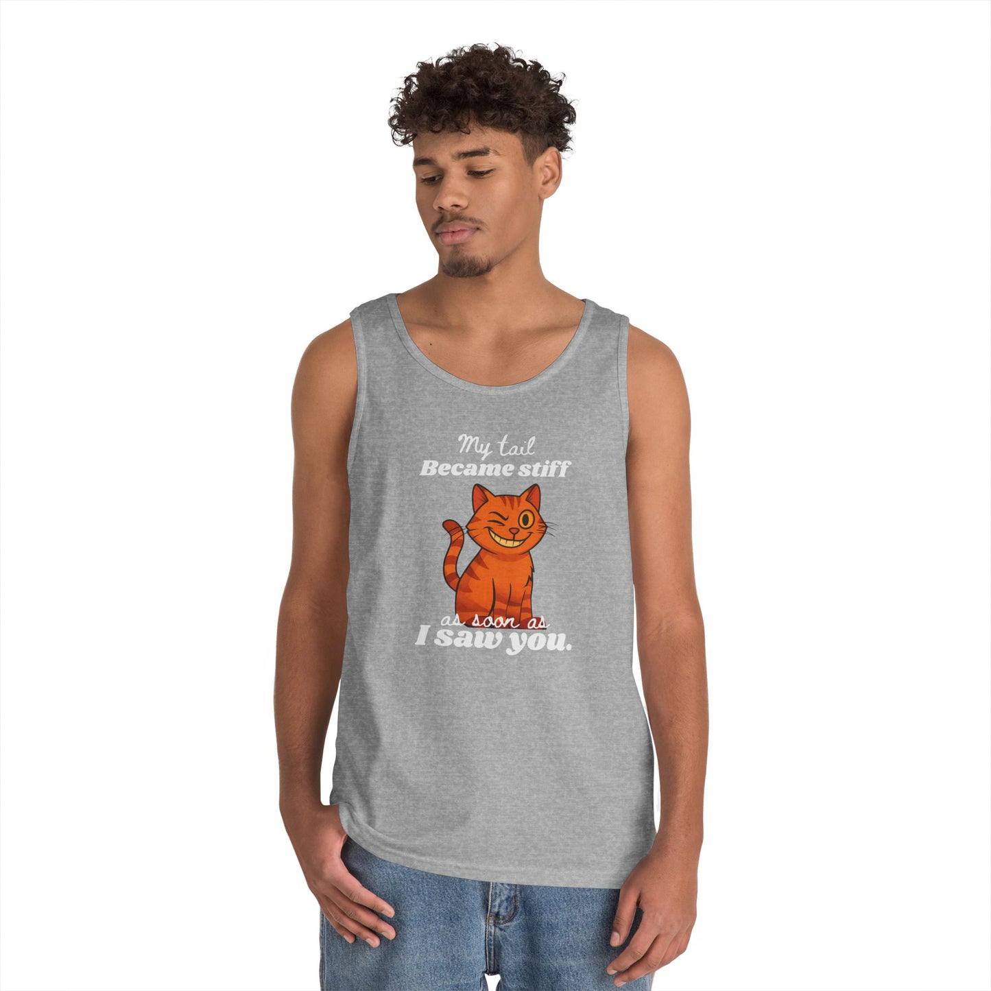 My Tail Got Stiff As Soon As I Saw You Men's/Unisex Edgy Tank Top