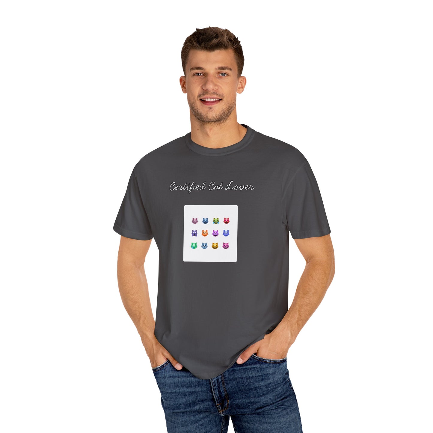 Certified Cat Lover Funny Men's/Unisex Tee
