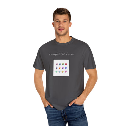 Certified Cat Lover Funny Men's/Unisex Tee