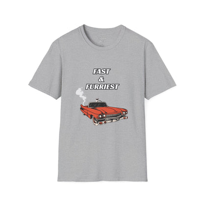 "Fast & Furriest" Funny Cat Tee Shirt