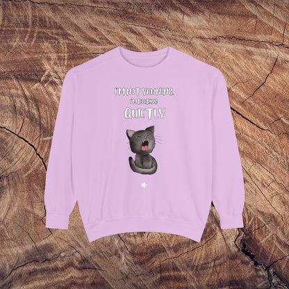 "Roaring Quietly" Cozy Cat Sweatshirt