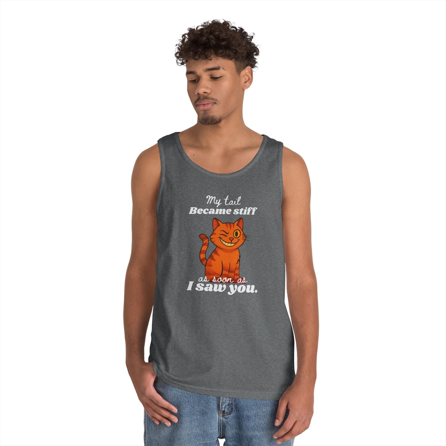 My Tail Got Stiff As Soon As I Saw You Men's/Unisex Edgy Tank Top