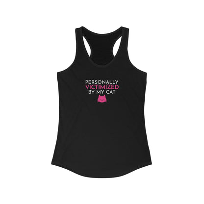Personally Victimized By My Cat Funny Women's Tank Top