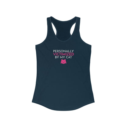 Personally Victimized By My Cat Funny Women's Tank Top