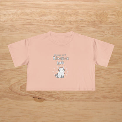 My Cat Loves Me - Women's Crop Tee