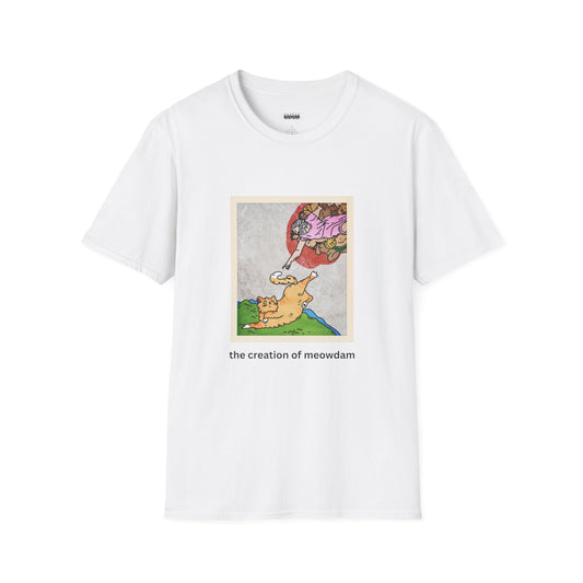 Creation of Meowdam Unisex T-Shirt (Bright Colors)