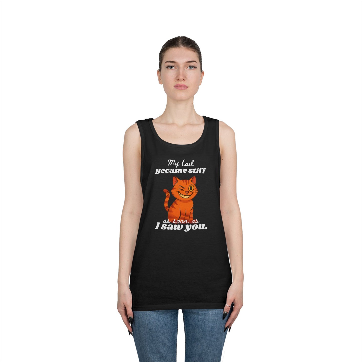 My Tail Got Stiff As Soon As I Saw You Men's/Unisex Edgy Tank Top
