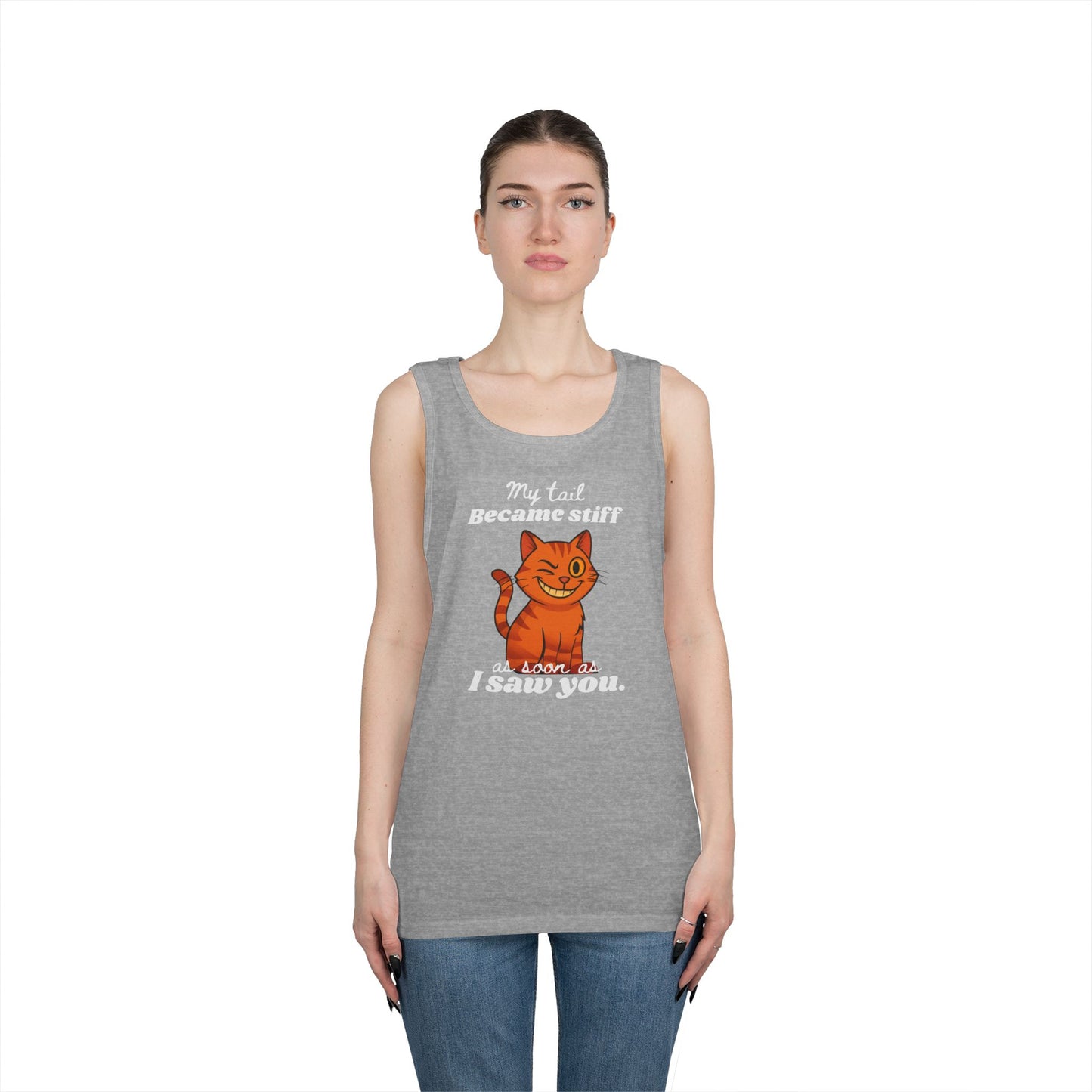My Tail Got Stiff As Soon As I Saw You Men's/Unisex Edgy Tank Top