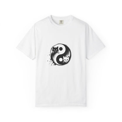 "Yin Yang Cat" Stylish Cat T-Shirt