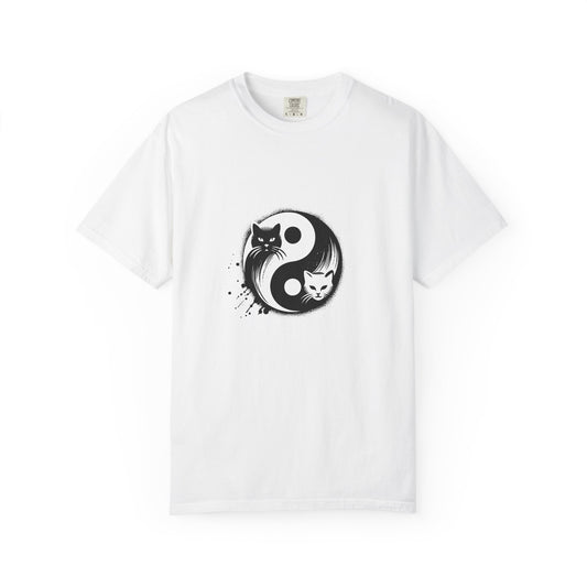"Yin Yang Cat" Stylish Cat T-Shirt