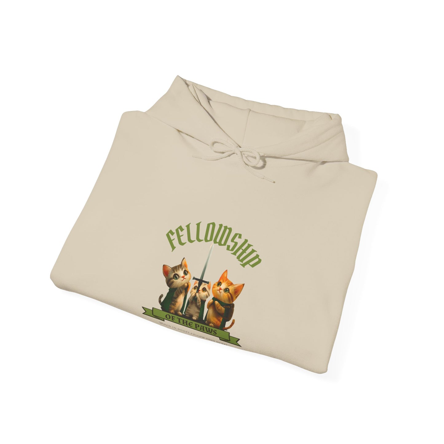 Fellowship of the Paws Funny Unisex Hoodie