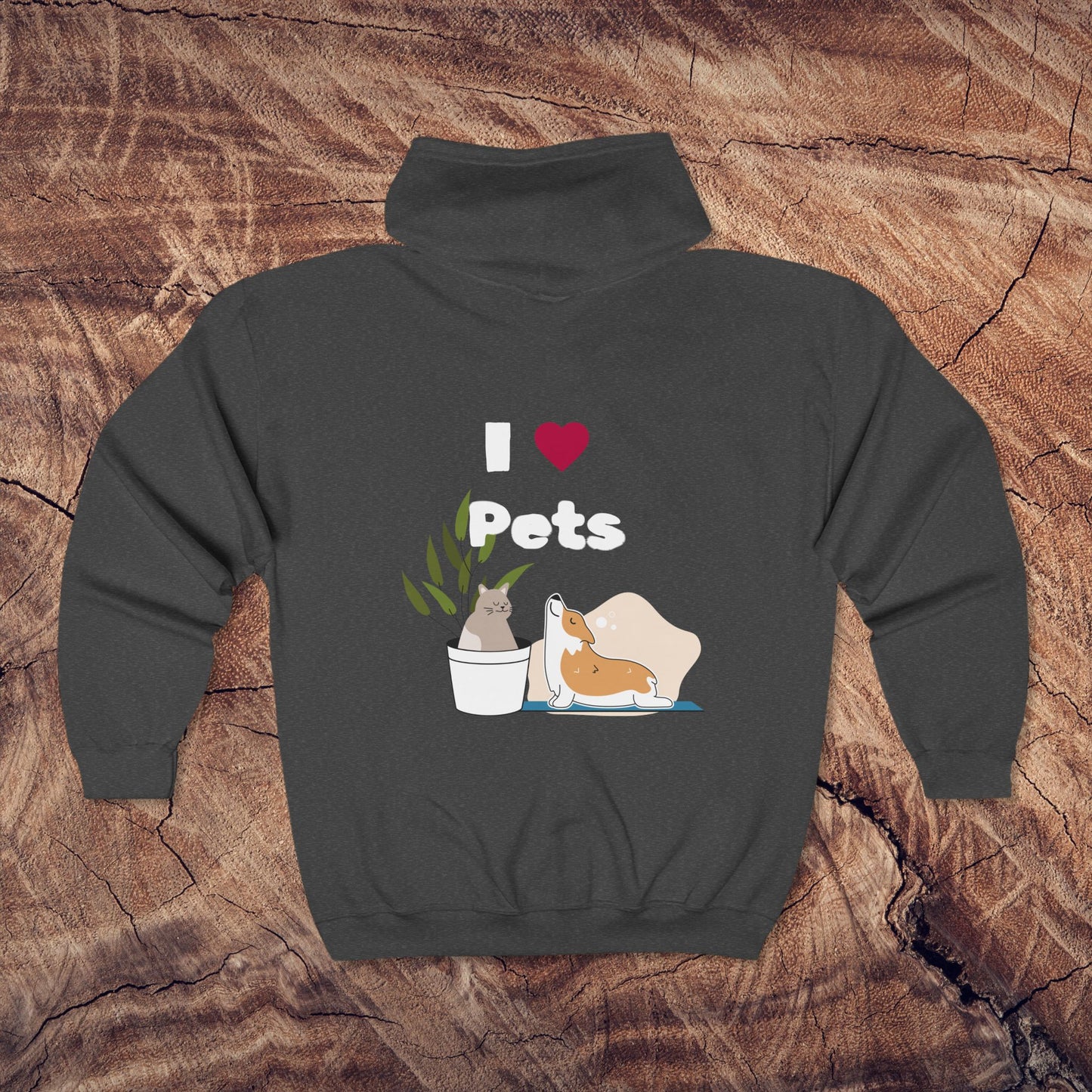 I Love Pets - Women's Cozy Zip-Up Hoodie