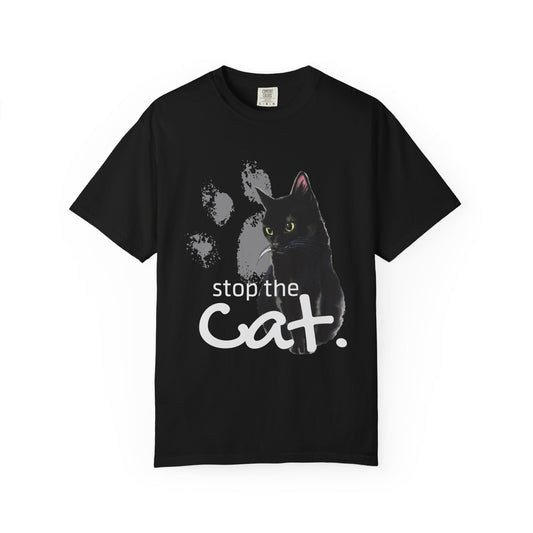 "Stop the Cat" Funny & Stylish Cat T-Shirt