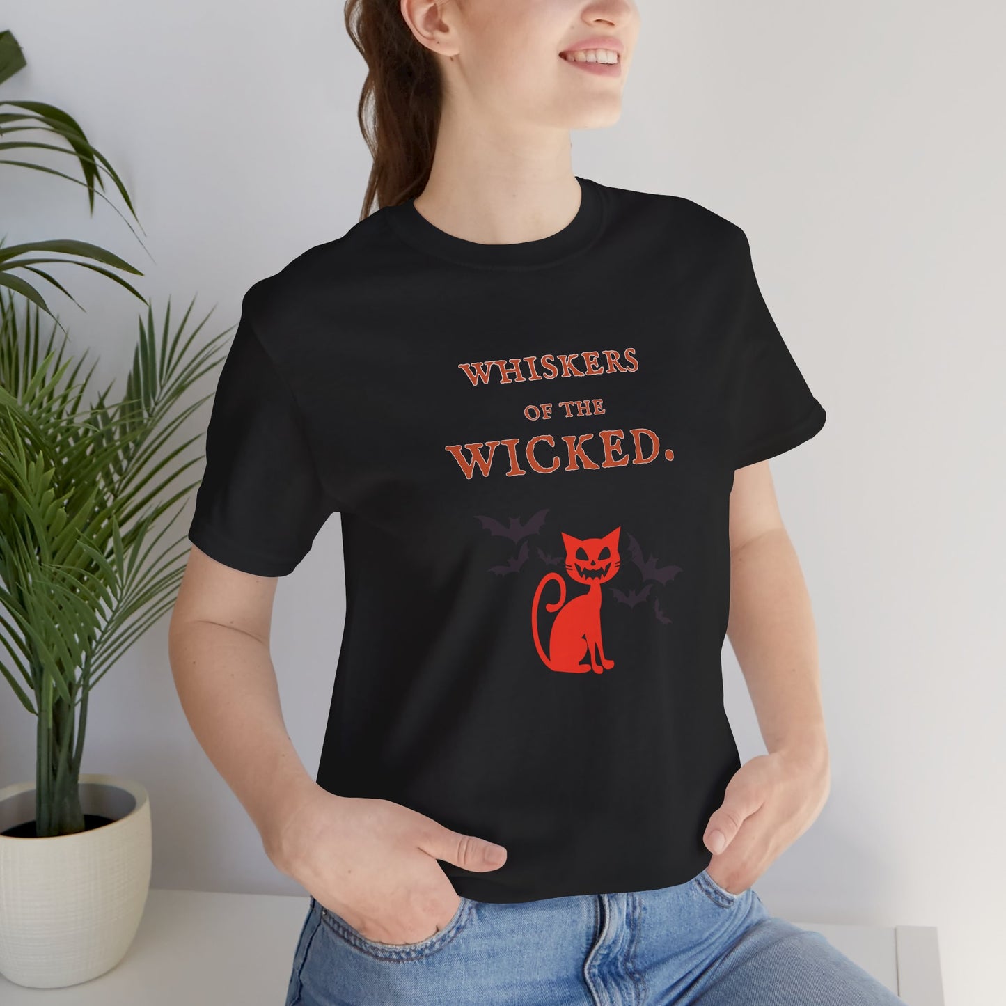 Whiskers of the Wicked Halloween Unisex Shirt