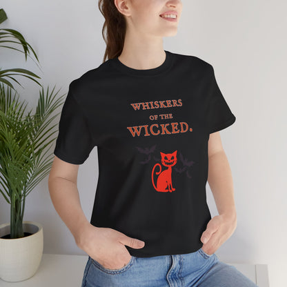 Whiskers of the Wicked Halloween Unisex Shirt