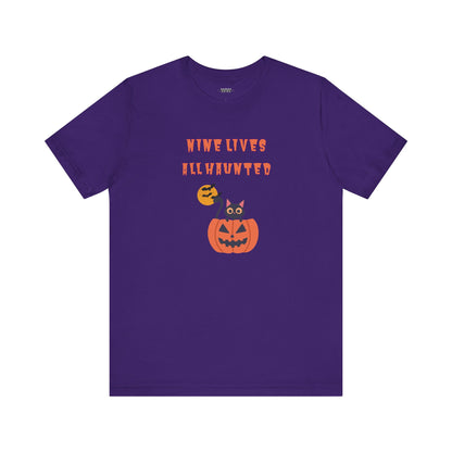 Nine Lives, All Haunted Halloween Unisex Shirt
