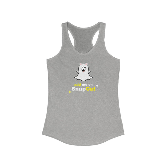 Add Me On SnapCat Funny Women's Tanktop
