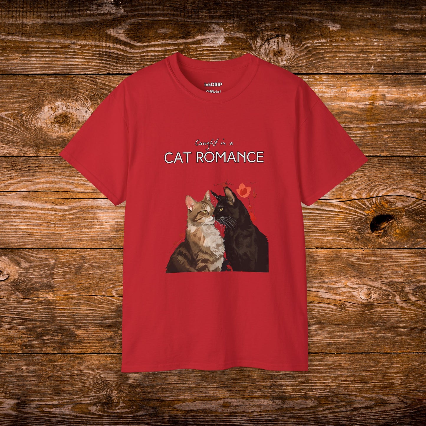"Caught in a Cat Romance" - Parody T-Shirt for Women