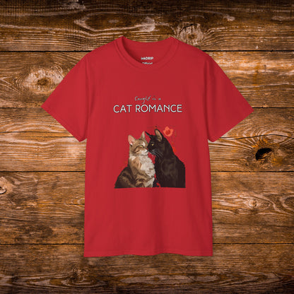 "Caught in a Cat Romance" - Parody T-Shirt for Women