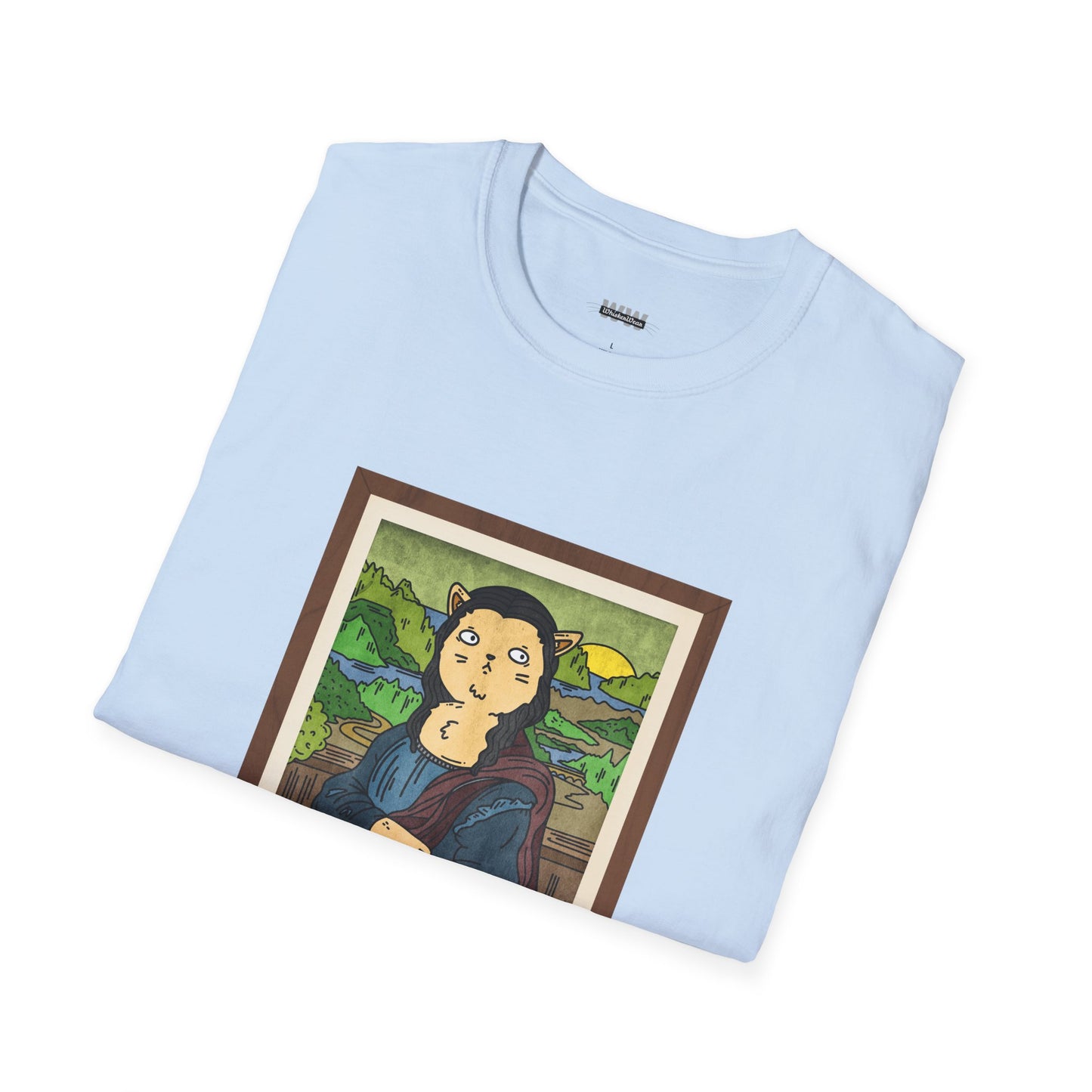 Meowna Lisa Unisex T-Shirt (Bright Colors)