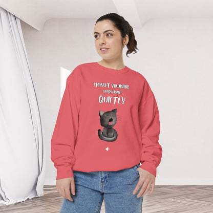 "Roaring Quietly" Cozy Cat Sweatshirt