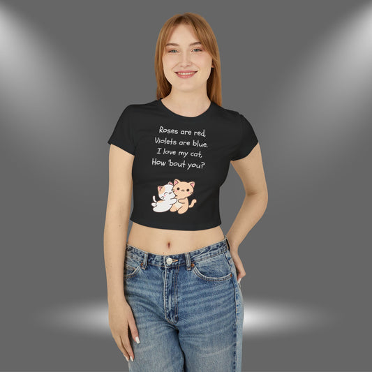 I Love My Cat - Women's Baby Tee